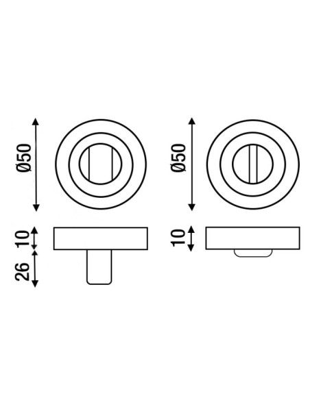 SET WC 50MM RSTA. REDONDO BLANCO